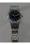 Custom Seiko Mod • Black Waffle AP Automatic Watch • 37mm